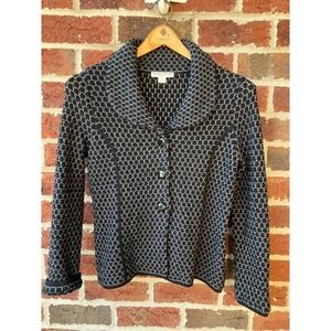 Pendleton Geometric Knit Womens Blazer Size Petite Small